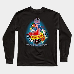 Pin up, Hot rod and Speedometer Long Sleeve T-Shirt